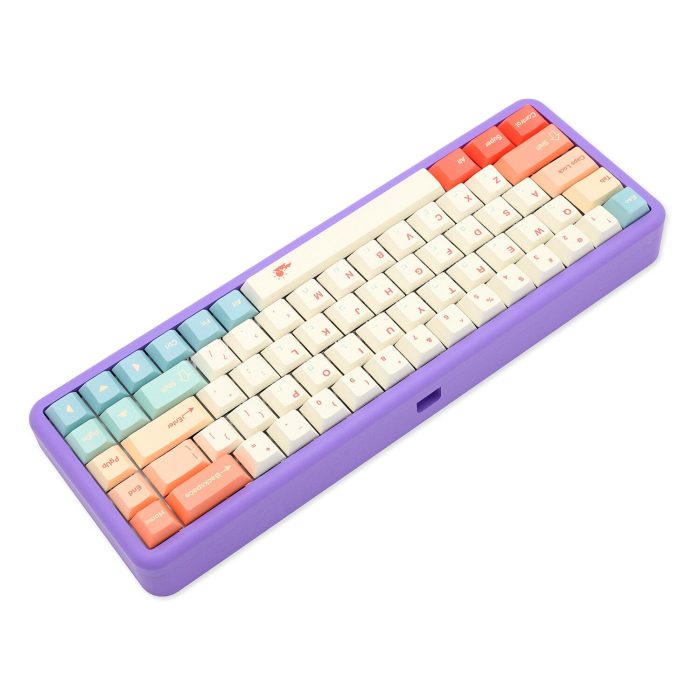 KP Poseidon PSD68 GASKET Case Electrophoresis CNC Case for Mechanical Keyboard Yellow Purple Cyan White For