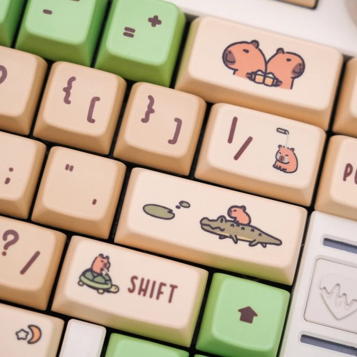 KPREPUBLIC Capybara Keycap Dye Subbed Cute Keycap thick PBT MDA for Mechanical Keyboard 87 tkl 104.jpg 711cbcb3 0421 4a96 8f46 8c0f17b317fe