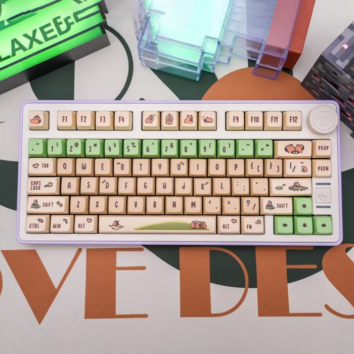 KPREPUBLIC Capybara Keycap Dye Subbed Cute Keycap thick PBT MDA for Mechanical Keyboard 87 tkl 104.jpg b920097b 74df 482e 9a6f 584e442eb2ff