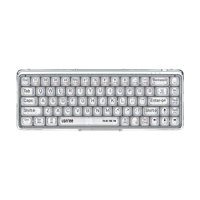 Lofree 65 1 Clear Case Dual Mode Bluetooth Mechanical Keyboard Kailh Jellyfish switch with switch led