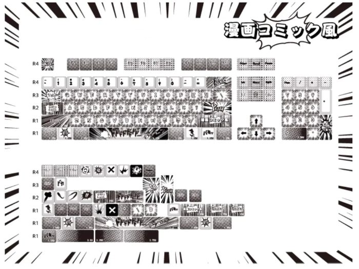 MMD Cartoon Keycap Dye Subbed Keycap Cherry Profile Set PBT Anime Comic Keycap for keyboard 87.png 67dc01d0 7b1f 4eab 9b18 e1bd5a81736f