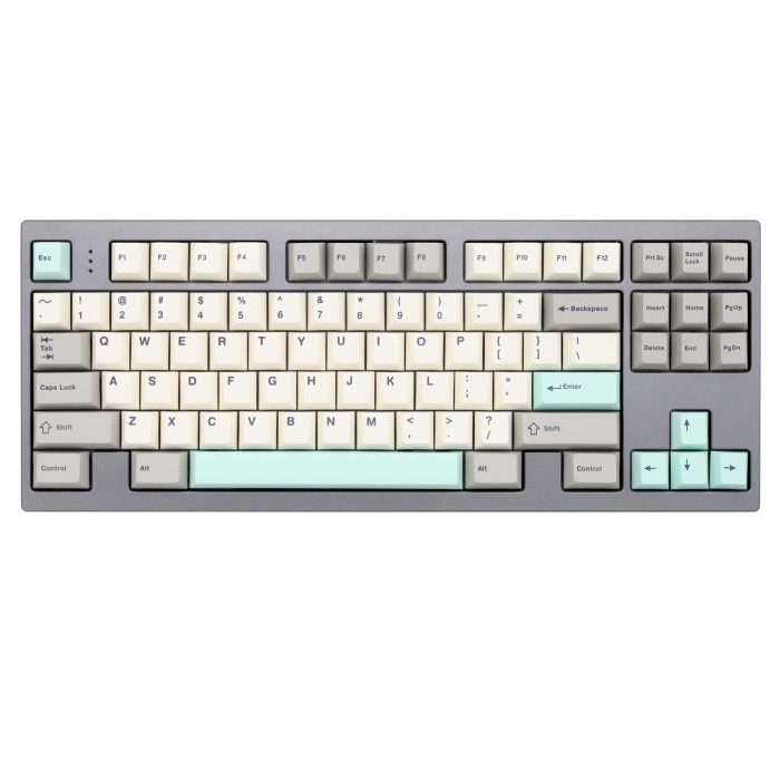 WM Elegant Grey Dye Sub Keycap Thick PBT Cherry Profile for keyboard 87 tkl 104 ansi