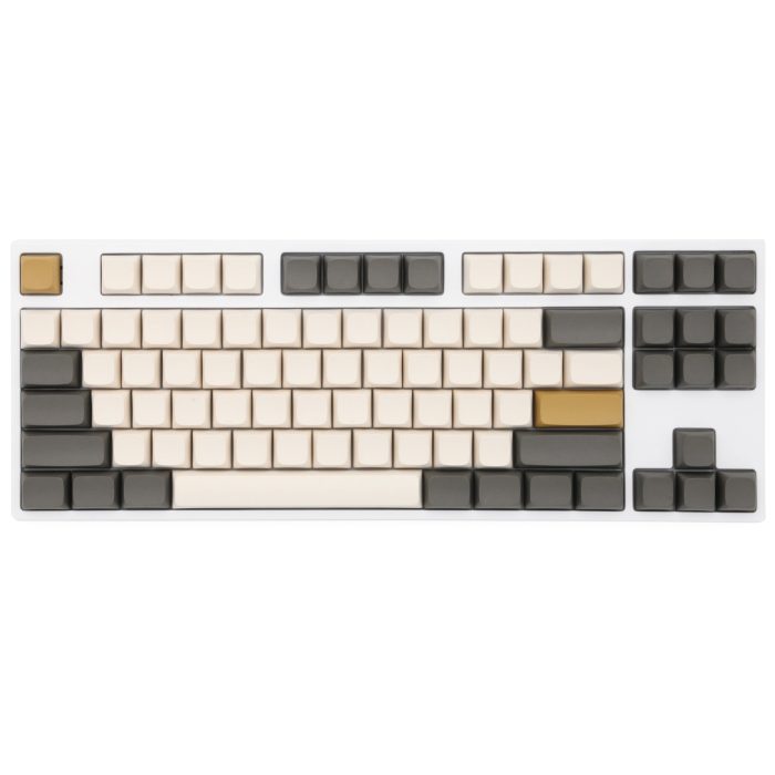 XDA V2 White Shimmer Blank Set thick PBT for keyboard gh60 poker 87 tkl 104 ansi