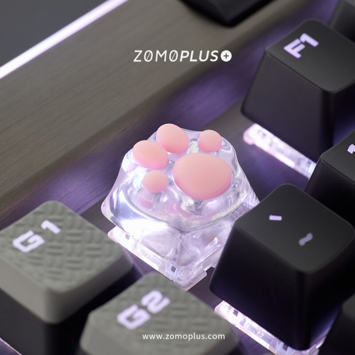ZOMO PLUS 3D Printed Resin Silicone Transparent Cat Paw Keycap Multi Color ABS Silicon Artisan Keycap 05d665f9 c7af 42e5 b70a 15ab48789232