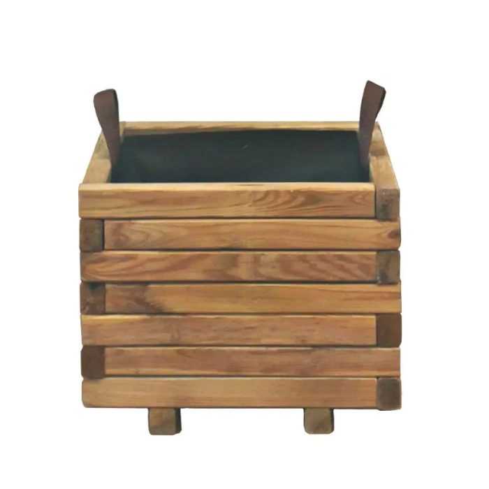 fioriera in legno 40x40cm per piante giardino terrazzo esterno gladys 1