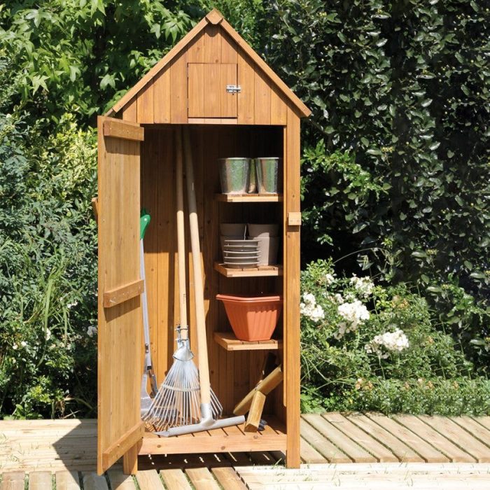 mobile da giardino contenitore in legno armadio esterno utile 3