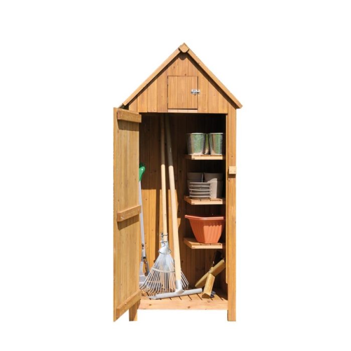 mobile da giardino contenitore in legno armadio esterno utile 3 1