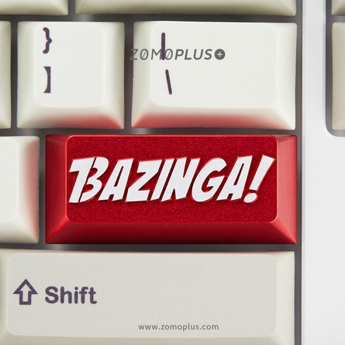 zomo Bazinga Artisan Keycap CNC anodized aluminum Compatible Cherry MX switch backspace or Enter red silver 14a8a759 ea67 4395 a394 8e0503b22d21