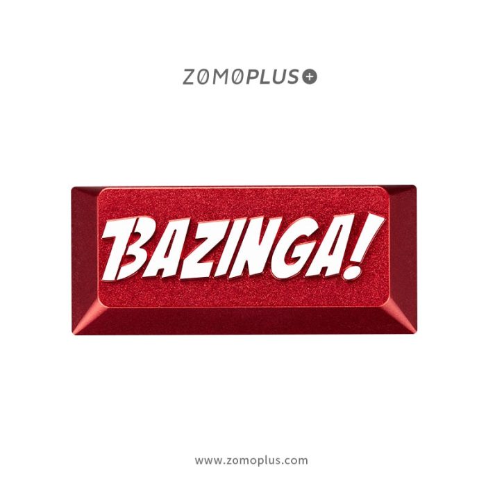 zomo Bazinga Artisan Keycap CNC anodized aluminum Compatible Cherry MX switch backspace or Enter red silver 7a02545d 7f5f 4f2e b0d2 3e90341d2d2f