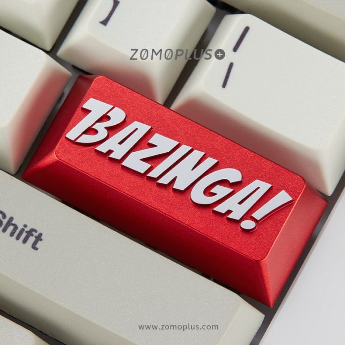 zomo Bazinga Artisan Keycap CNC anodized aluminum Compatible Cherry MX switch backspace or Enter red silver 8442755c df0d 4cdc 8ee6 fcc596e21c15