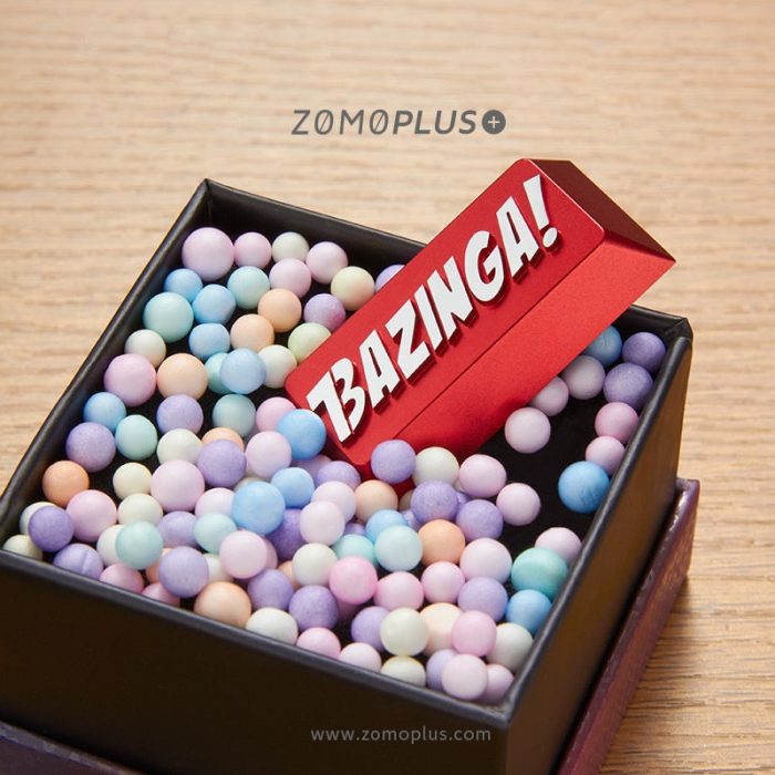 zomo Bazinga Artisan Keycap CNC anodized aluminum Compatible Cherry MX switch backspace or Enter red silver f6bcde88 3f83 408e 9ff9 bb2ab2bb7d1a